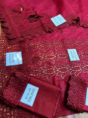 Rang Rasiya Luxury Crimson 3-Piece Festive Suit