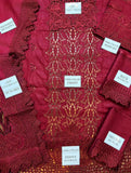 Rang Rasiya Luxury Crimson 3-Piece Festive Suit