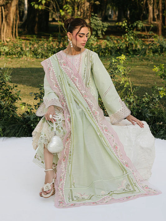 BIN ILYAS Luxury Mint Green 3-Piece Suit