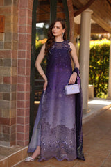 Noor By Saadia Luxury Purple 3-Piece Formal Suit