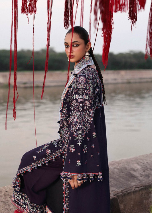 HUSSAIN REHAR Luxury Embroidered Lawn 3-Piece Suit