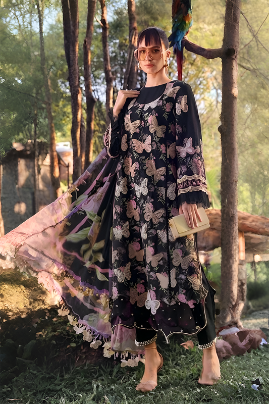 Maria B Digital Printed & Embroidered 3-Piece Suit