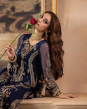 Charizma Luxury Navy Blue  3-Piece Formal Suit