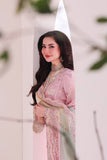 Qalamkar Luxury Pink 3-Piece Festive Suit