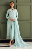 Qalamkar Luxury Ice Blue 3-Piece Festive Suit