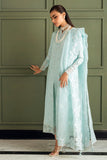 Qalamkar Luxury Ice Blue 3-Piece Festive Suit