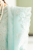 Qalamkar Luxury Ice Blue 3-Piece Festive Suit