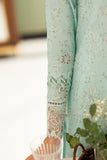 Qalamkar Luxury Ice Blue 3-Piece Festive Suit