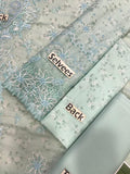 Qalamkar Luxury Ice Blue 3-Piece Festive Suit