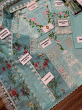 Elaf Mint Green Embroidered Lawn 3-piece suit