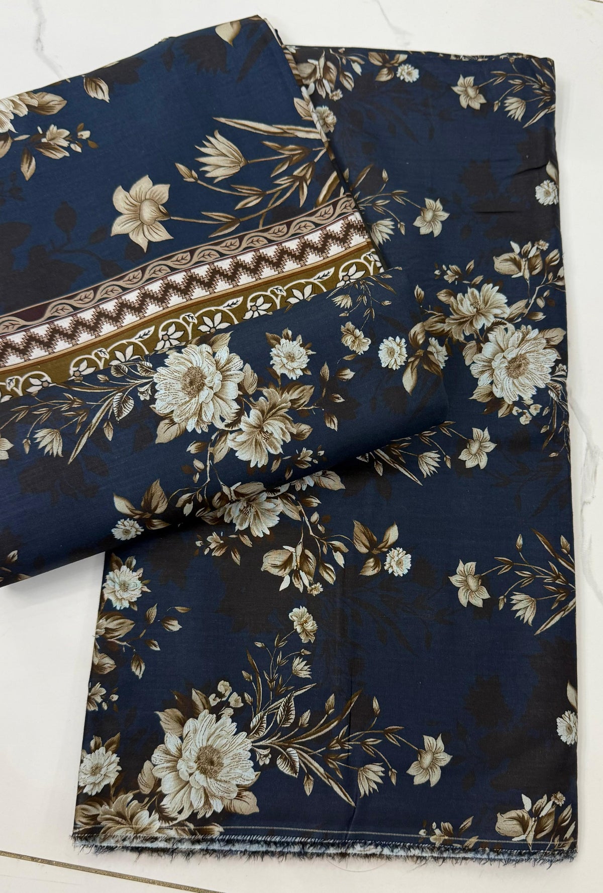 Unstitched Casual Wear All Over 3 Piece Collection