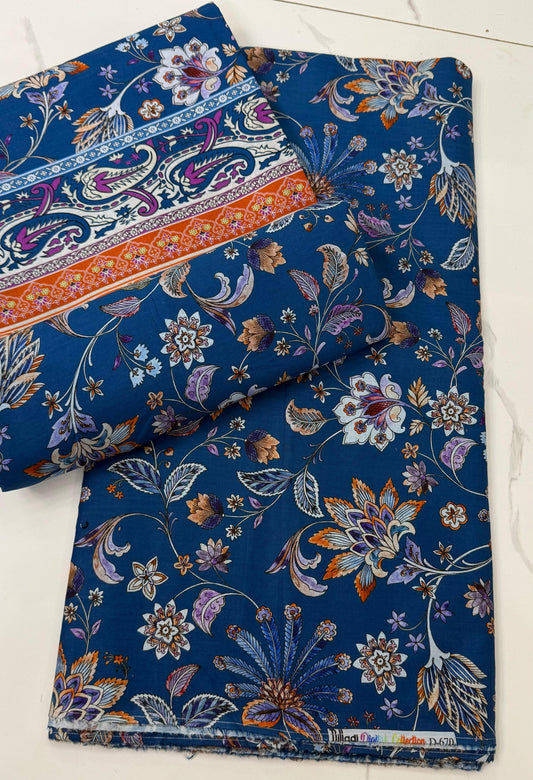 Unstitched Casual Wear All Over 3 Piece Collection