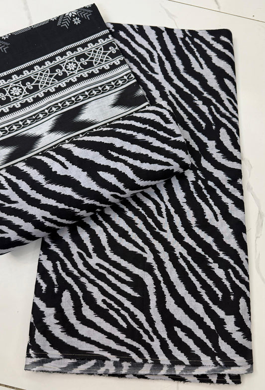 Unstitched Casual Wear All Over 3 Piece Collection