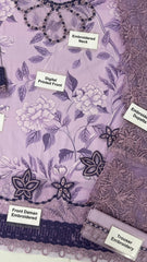 Mushq Purple Luxury Lawn Collection Replica