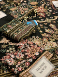 Baroque Black Heavy Embroidered Lawn 3 Piece Suit
