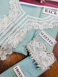Baroque Sky Blue Embroidered Lawn 3 Piece Suit