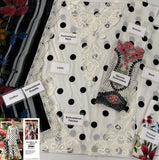 Maria.B White Polka Dot Digital Printed 3 Piece Suit