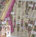 Maria. B Floral Prints Embroidered Lawn 3 Piece Suit