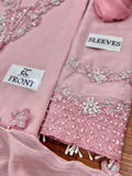 Baroque Pink Luxury Chiffon 3 Piece Suit