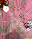 Rand Rasiya Baby Pink Luxury Embroidered 3 Piece Suit