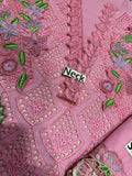 Rand Rasiya Baby Pink Luxury Embroidered 3 Piece Suit