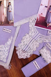 Baroque Purple Luxury Chiffon 3 Piece Suit