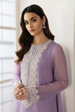 Baroque Purple Luxury Chiffon 3 Piece Suit