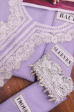Baroque Purple Luxury Chiffon 3 Piece Suit