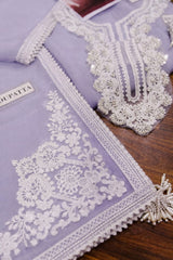 Baroque Purple Luxury Chiffon 3 Piece Suit