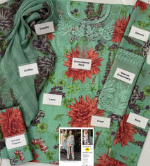Embroidered Lawn 3 Piece Unstitched MPT-2306-A