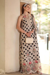 Noor By Sadia Polka Dots Luxury Embroidered 3 piece suit