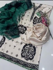Silk Unstiched Co-Ords Set Tye & Dye Silk