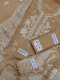 Ethnc Raw Silk Embroidered 3 Piece Suit