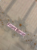 Maria B. Chiffon Embroidered 3 Piece Suit