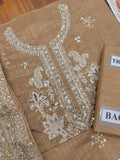 Ethnc Raw Silk Embroidered 3 Piece Suit