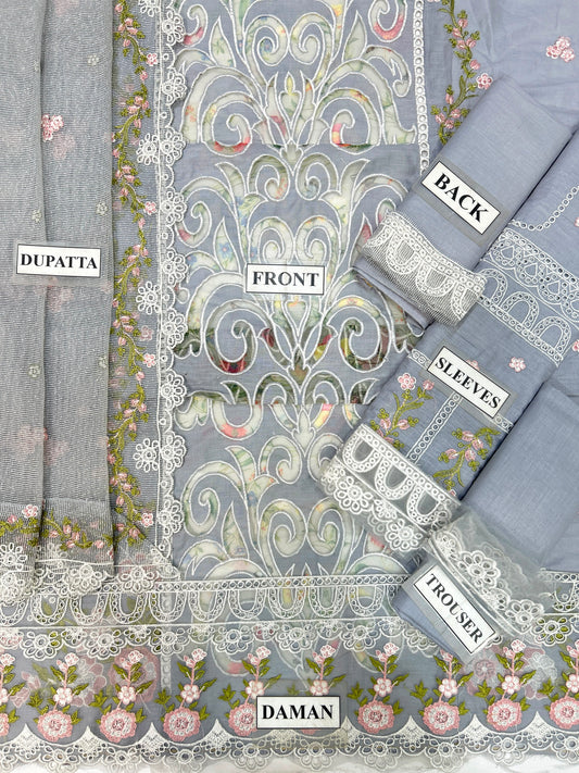 Sardinia Luxury Lawn Unstitched 3-Piece Suit