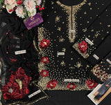 Jazmin Embroidered Chiffon Unstitched 3-Piece Suit