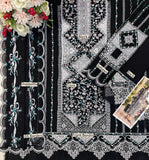 Bin Ilyas Chiffon Unstitched 3 Piece Suit