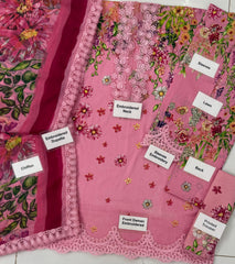 Unstitched 3 Piece Embroidered Lawn MPT-2603B
