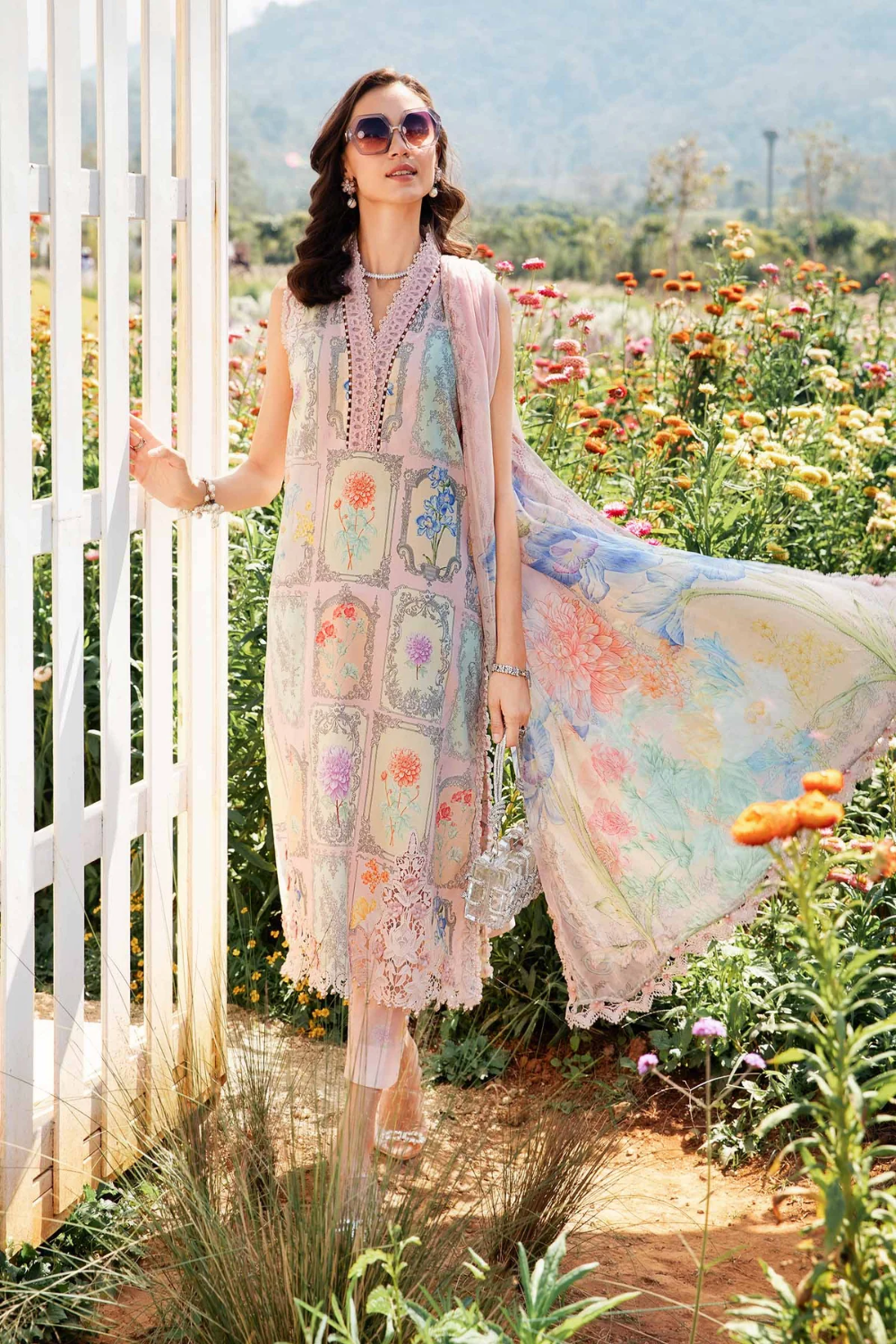 Unstitched Lawn Embroidered 3 Piece MPT2511A