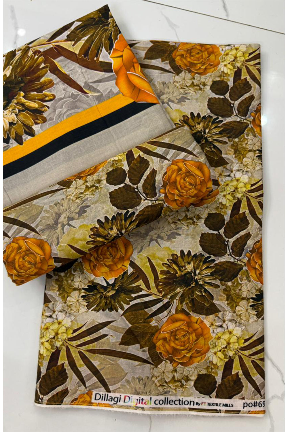 Floral Unstitched Casual Wear All Over 3 Piece Collection