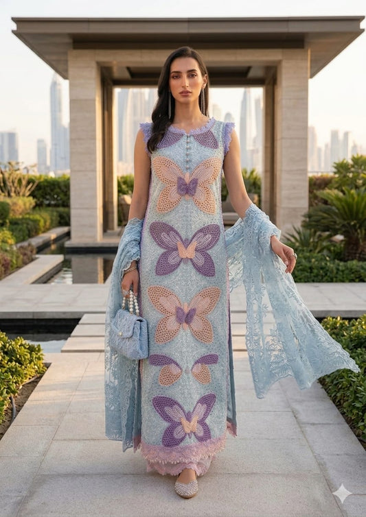 Maria B Luxury Embroidered Lawn 3 Piece Suit